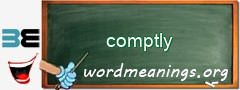 WordMeaning blackboard for comptly